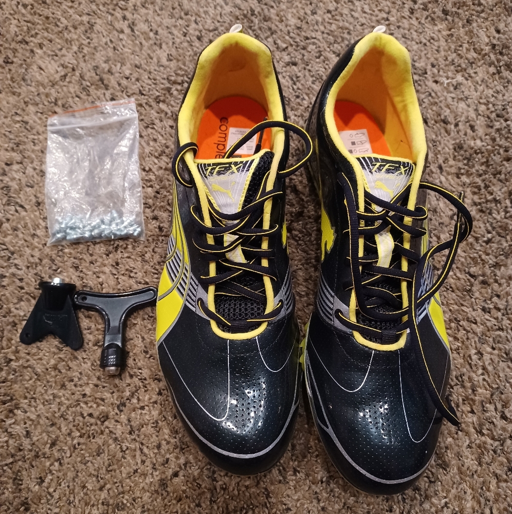 Mens Puma TFX Complete Running‎ Track Shoes Size 11.5 (US)